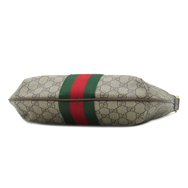 グッチ GUCCI オフィディア GGスモールショルダーバッグ 598125 ベージュ×エボニー GGスプリームキャンバス レザー ショルダーバッグ ゴールド金具 茶 名前刻印入り