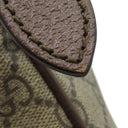 グッチ GUCCI オフィディア GGスモールショルダーバッグ 598125 ベージュ×エボニー GGスプリームキャンバス レザー ショルダーバッグ ゴールド金具 茶 名前刻印入り