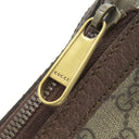 グッチ GUCCI オフィディア GGスモールショルダーバッグ 598125 ベージュ×エボニー GGスプリームキャンバス レザー ショルダーバッグ ゴールド金具 茶 名前刻印入り