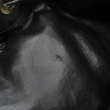 シャネル CHANEL 巾着ショルダーバッグ ブラック ラムスキン ショルダーバッグ ゴールド金具 黒 ココマーク ココボール