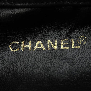 シャネル CHANEL 巾着ショルダーバッグ ブラック ラムスキン ショルダーバッグ ゴールド金具 黒 ココマーク ココボール