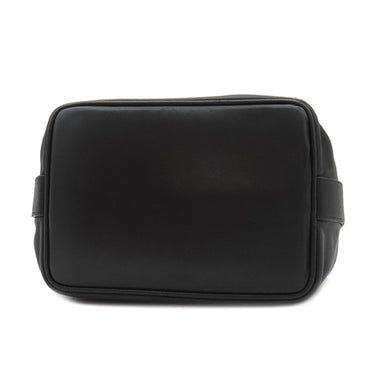 シャネル CHANEL 巾着ショルダーバッグ ブラック ラムスキン ショルダーバッグ ゴールド金具 黒 ココマーク ココボール