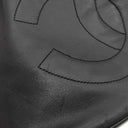 シャネル CHANEL 巾着ショルダーバッグ ブラック ラムスキン ショルダーバッグ ゴールド金具 黒 ココマーク ココボール