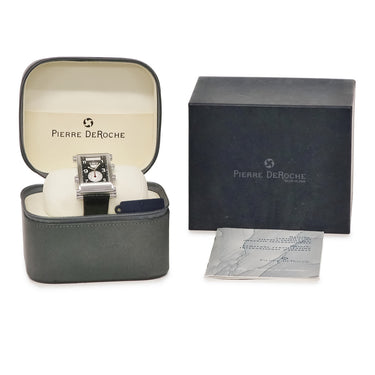 腕時計 ピエール ドゥロッシュ Pierre DeRoche スプリットロック SPR30001ACI0-003CRO 自動巻き メンズ 黒 クロノグラフ デイト スモセコ