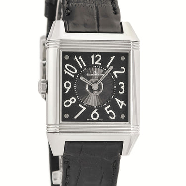 腕時計 ジャガールクルト JAEGER LECOULTRE レベルソ スクアドラ デュエット 235.8.76 Q7058420 自動巻き メンズ レディース OH済み 純正ダイヤ