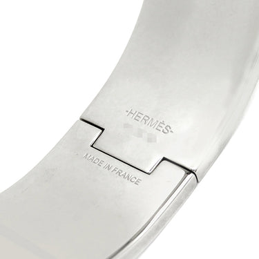 エルメス HERMES クリッククラック ブルー×マルチカラー GP エナメル ブレスレット シルバー金具 Hブレス 馬柄