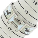 エルメス HERMES クリッククラック ブルー×マルチカラー GP エナメル ブレスレット シルバー金具 Hブレス 馬柄