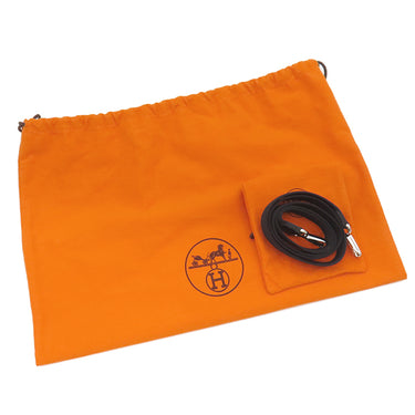 エルメス HERMES ガーデンパーティーTPM グレー×ブラック トワルアッシュ レザー 2WAYバッグ シルバー金具 ショルダー 斜め掛け