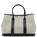 エルメス HERMES ガーデンパーティーTPM グレー×ブラック トワルアッシュ レザー 2WAYバッグ シルバー金具 ショルダー 斜め掛け