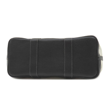 エルメス HERMES ガーデンパーティーTPM グレー×ブラック トワルアッシュ レザー 2WAYバッグ シルバー金具 ショルダー 斜め掛け