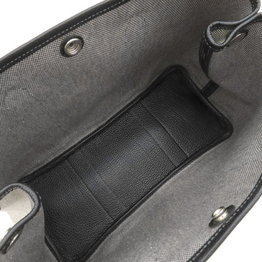 エルメス HERMES ガーデンパーティーTPM グレー×ブラック トワルアッシュ レザー 2WAYバッグ シルバー金具 ショルダー 斜め掛け