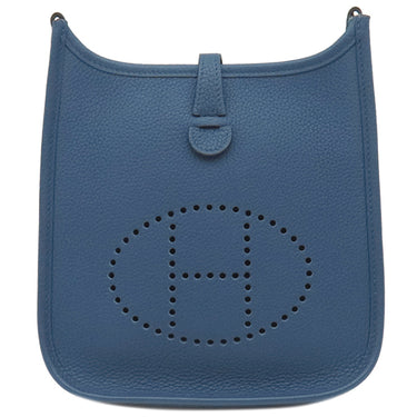 エルメス HERMES エヴリンTPM ディープブルー トリヨンモーリス ショルダーバッグ シルバー金具 青 紺