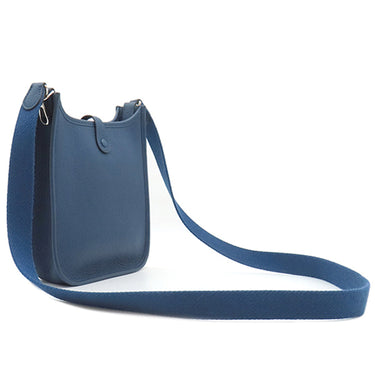 エルメス HERMES エヴリンTPM ディープブルー トリヨンモーリス ショルダーバッグ シルバー金具 青 紺