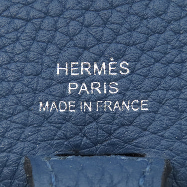 エルメス HERMES エヴリンTPM ディープブルー トリヨンモーリス ショルダーバッグ シルバー金具 青 紺