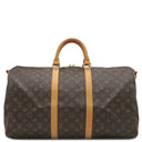 ルイヴィトン LOUIS VUITTON キーポル バンドリエール50 M41416 モノグラム モノグラムキャンバス ボストンバッグ ゴールド金具 茶 鍵/パドロック欠品
