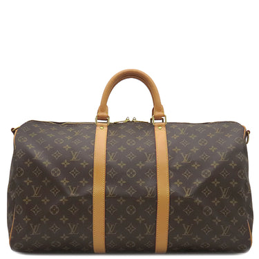 ルイヴィトン LOUIS VUITTON キーポル バンドリエール50 M41416 モノグラム モノグラムキャンバス ボストンバッグ ゴールド金具 茶 鍵/パドロック欠品
