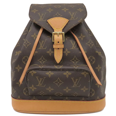 ルイヴィトン LOUIS VUITTON モンスリ MM M51136 モノグラム モノグラムキャンバス リュック・デイパック ゴールド金具 茶 バッグパック