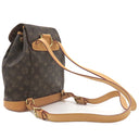ルイヴィトン LOUIS VUITTON モンスリ MM M51136 モノグラム モノグラムキャンバス リュック・デイパック ゴールド金具 茶 バッグパック