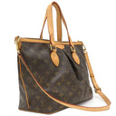 ルイヴィトン LOUIS VUITTON パレルモ PM M40145 モノグラム モノグラムキャンバス 2WAYバッグ ゴールド金具 茶 ショルダーバッグ ハンドバッグ