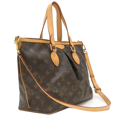 ルイヴィトン LOUIS VUITTON パレルモ PM M40145 モノグラム モノグラムキャンバス 2WAYバッグ ゴールド金具 茶 ショルダーバッグ ハンドバッグ