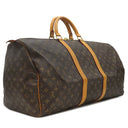 ルイヴィトン LOUIS VUITTON キーポル 55 M41424 モノグラム モノグラムキャンバス ボストンバッグ ゴールド金具 茶 鍵/パドロック欠品