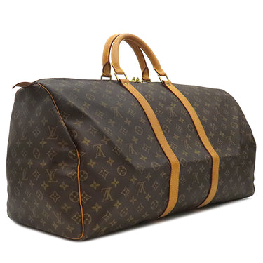 ルイヴィトン LOUIS VUITTON キーポル 55 M41424 モノグラム モノグラムキャンバス ボストンバッグ ゴールド金具 茶 鍵/パドロック欠品