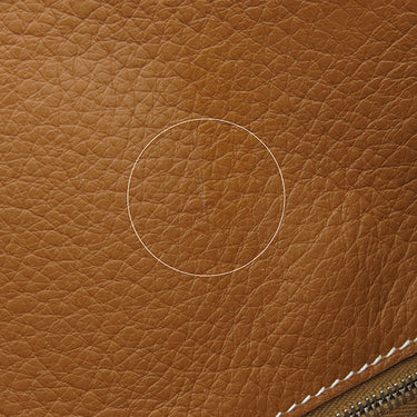 エルメス HERMES ヴィクトリアカバス32 ゴールド トリヨンクレマンス トートバッグ シルバー金具 茶