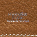 エルメス HERMES ヴィクトリアカバス32 ゴールド トリヨンクレマンス トートバッグ シルバー金具 茶