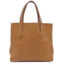 エルメス HERMES ヴィクトリアカバス32 ゴールド トリヨンクレマンス トートバッグ シルバー金具 茶