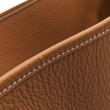 エルメス HERMES ヴィクトリアカバス32 ゴールド トリヨンクレマンス トートバッグ シルバー金具 茶