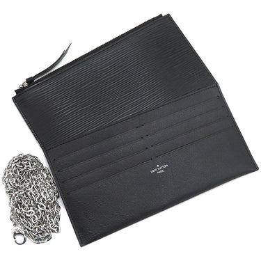 ルイヴィトン LOUIS VUITTON ポシェット フェリシー M62648 ノワール エピレザー チェーンウォレット シルバー金具 黒 チェーンショルダー