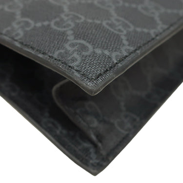 グッチ GUCCI ウェブライン 495559 ブラック×グレー GGスプリームキャンバス 2WAYバッグ シルバー金具 トートバッグ ショルダー 斜め掛け