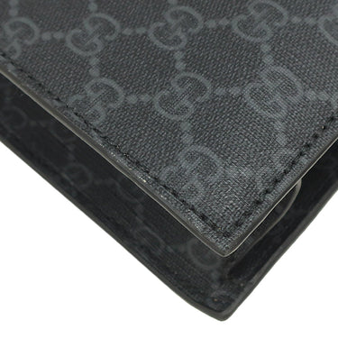 グッチ GUCCI ウェブライン 495559 ブラック×グレー GGスプリームキャンバス 2WAYバッグ シルバー金具 トートバッグ ショルダー 斜め掛け