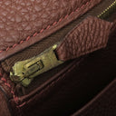 エルメス HERMES トリム 31 ブラウン トゴ ショルダーバッグ ゴールド金具 茶