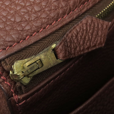 エルメス HERMES トリム 31 ブラウン トゴ ショルダーバッグ ゴールド金具 茶