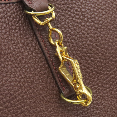 エルメス HERMES トリム 31 ブラウン トゴ ショルダーバッグ ゴールド金具 茶