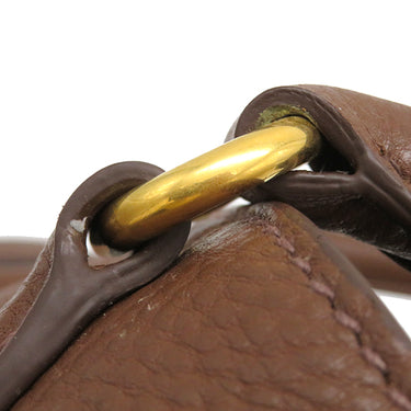 プラダ PRADA メタルロゴ BN2435 PALISSANDRO レザー 2WAYバッグ ゴールド金具 茶 VIT.DAINO ショルダーバッグ ハンドバッグ