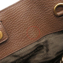 プラダ PRADA メタルロゴ BN2435 PALISSANDRO レザー 2WAYバッグ ゴールド金具 茶 VIT.DAINO ショルダーバッグ ハンドバッグ