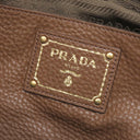プラダ PRADA メタルロゴ BN2435 PALISSANDRO レザー 2WAYバッグ ゴールド金具 茶 VIT.DAINO ショルダーバッグ ハンドバッグ