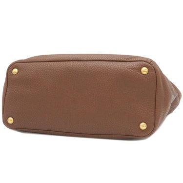 プラダ PRADA メタルロゴ BN2435 PALISSANDRO レザー 2WAYバッグ ゴールド金具 茶 VIT.DAINO ショルダーバッグ ハンドバッグ