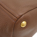 プラダ PRADA メタルロゴ BN2435 PALISSANDRO レザー 2WAYバッグ ゴールド金具 茶 VIT.DAINO ショルダーバッグ ハンドバッグ