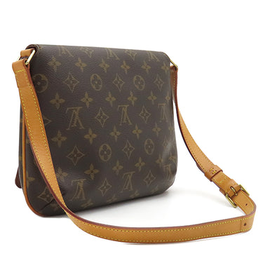 ルイヴィトン LOUIS VUITTON ミュゼットタンゴ ショート M51257 モノグラム モノグラムキャンバス ショルダーバッグ ゴールド金具 茶