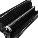 サンローラン SAINT LAURENT ラウンドファスナー長財布 534290 ブラック グレインレザー 長財布 シルバー金具 黒