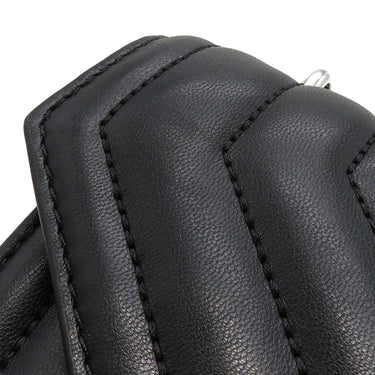 マイケルコース Michael Kors ホイットニー チェーンショルダー 35R4SWHL6U ブラック レザー ショルダーバッグ シルバー金具 黒 キルティング Vステッチ