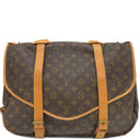 ルイヴィトン LOUIS VUITTON ソミュール 43 M42252 モノグラム モノグラムキャンバス ショルダーバッグ ゴールド金具 茶