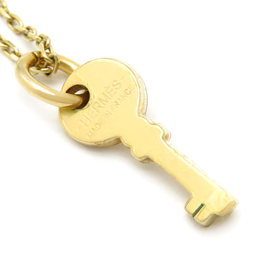 エルメス HERMES アミュレット パドロック GM ブラウン×ゴールド GP バッファローホーン ネックレス ゴールド金具 パドロックモチーフ 鍵モチーフ