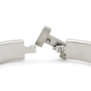 エルメス HERMES クリックHH PM ブラックXシルバー メタル エナメル ブレスレット シルバー金具 Hブレス