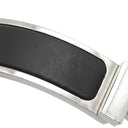 エルメス HERMES クリックHH PM ブラックXシルバー メタル エナメル ブレスレット シルバー金具 Hブレス