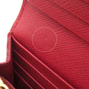 プラダ PRADA カイエ ウォレット 1MH132 FUOCO サフィアーノレザー 長財布 ゴールド金具 赤 SAFFIANO CAHIER