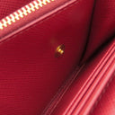 プラダ PRADA カイエ ウォレット 1MH132 FUOCO サフィアーノレザー 長財布 ゴールド金具 赤 SAFFIANO CAHIER